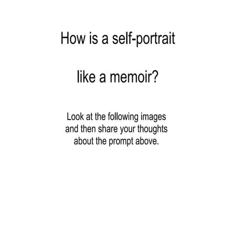Introduction To Portrait Painting Presentation | PDF