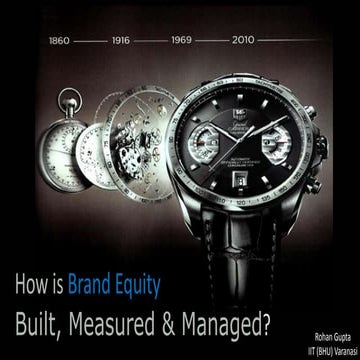 How is brand equity built, measured and managed