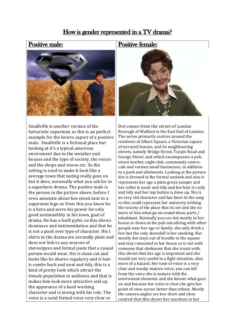 Features of television drama image