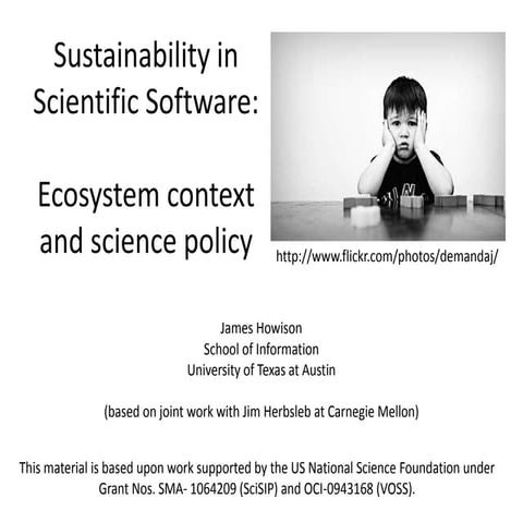 Scientific software sustainability and ecosystem complexity