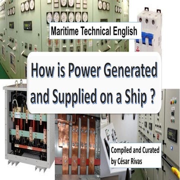 How is power supplied on board a ship?