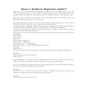 How is sodium alginate made