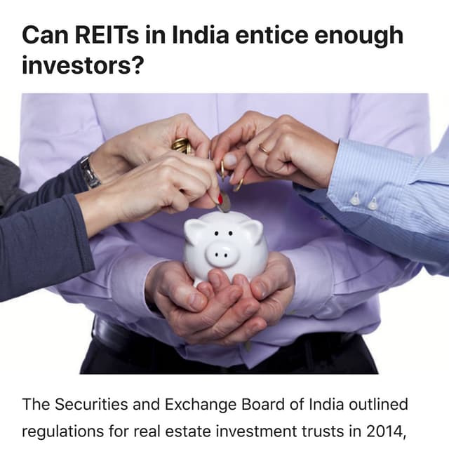 Can REITs in India entice enough investors? VC Circle, Kapil Khandelwal, www.kapilkhandelwal.com 