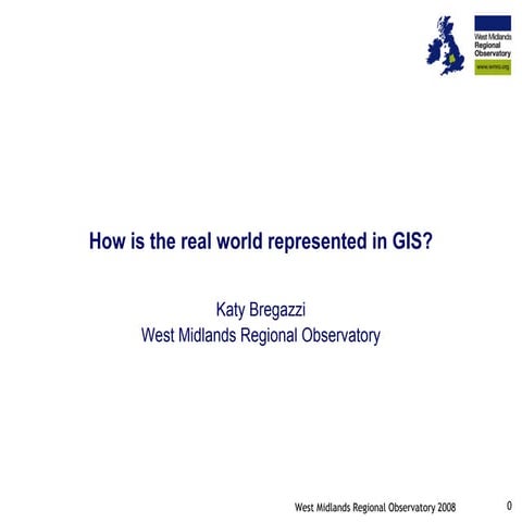 How is the real world represented in GIS?