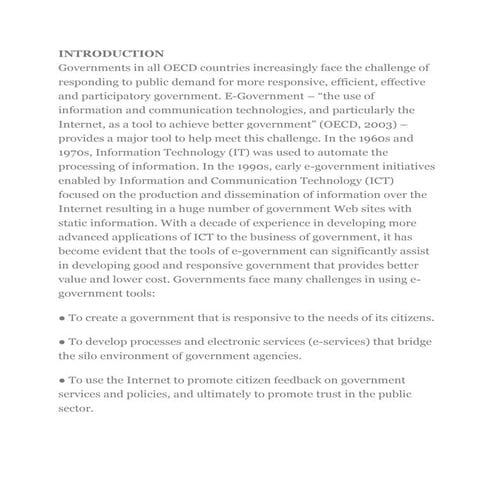 How it improve government