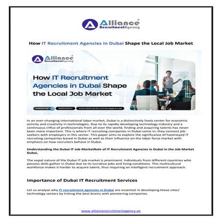 How IT Recruitment Agencies in Dubai Shape the Local Job Market.pdf