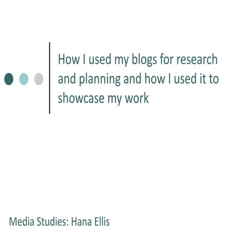 How i used my blogs for research and