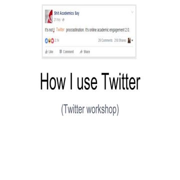 2015 Twitter workshop