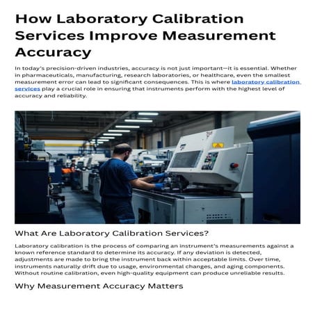 How Laboratory Calibration Services Improve Measurement Accuracy.pdf
