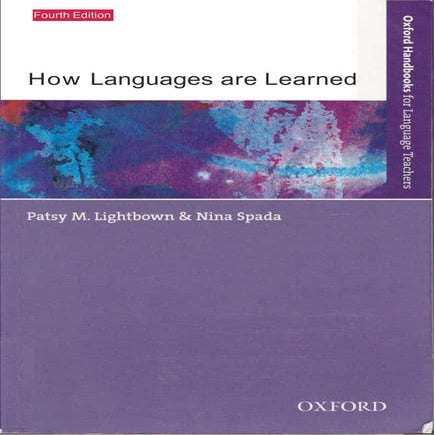 How languages are learned