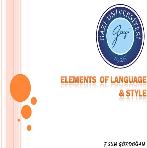 elements of language &style
