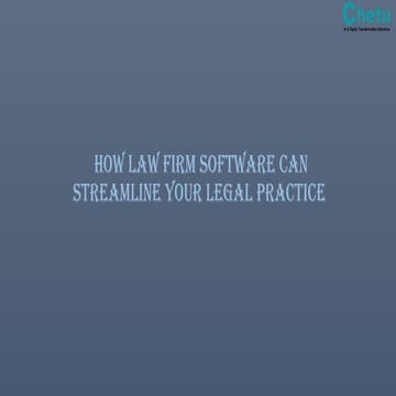 How Legal Practice Management Software Streamlines Law Firm Operations ...