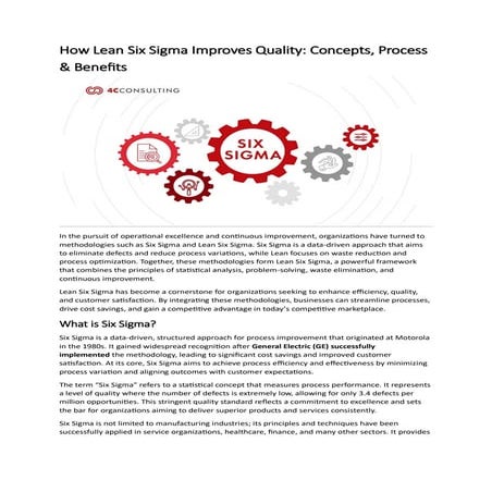 Lean 6 sigma | PPTX