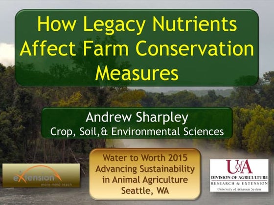 How legacy nutrients affect farm conservation measures