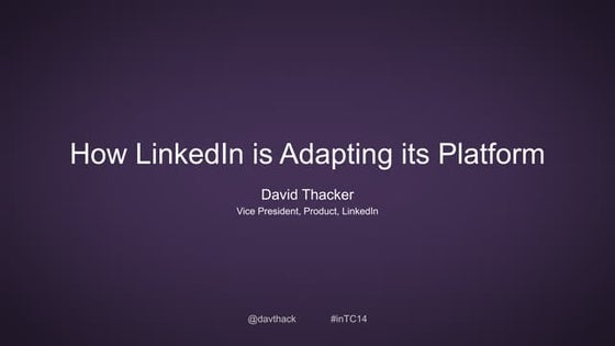 LinkedIn TechConnect 13: Tweets | PPT