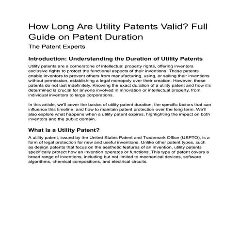 Utility Patent Drawings | Types of Utility Patent Drawings | The Patent ...