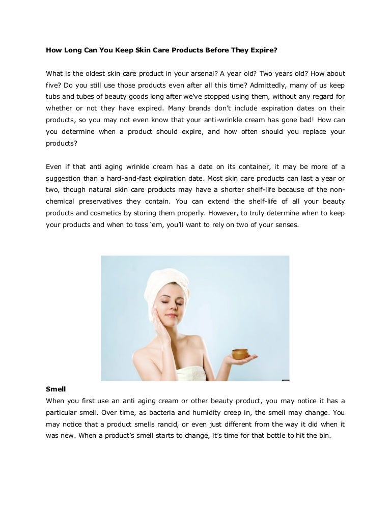 How long can you keep skin care products before they expire