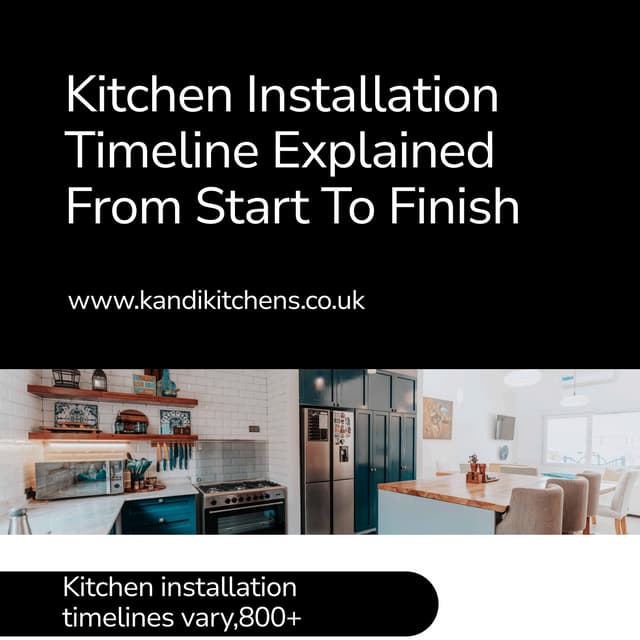 How Long Does A New Kitchen Take A Clear Kitchen Installation Timeline ...