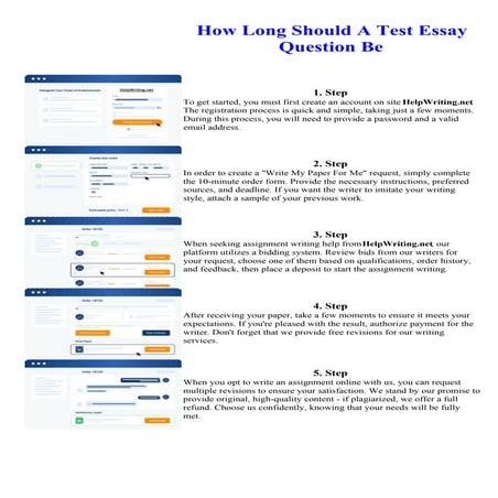 How Long Should A Test Essay Question Be