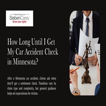 How Long Until I Get My Car Accident Check in Minnesota? | PDF