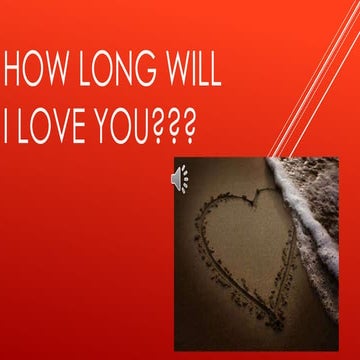 How Long Will I Love You übersetzung Deutsch How Long Will I Love You | PPT