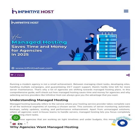 How Managed Hosting Saves Time and Money for Agencies in 2025.pdf