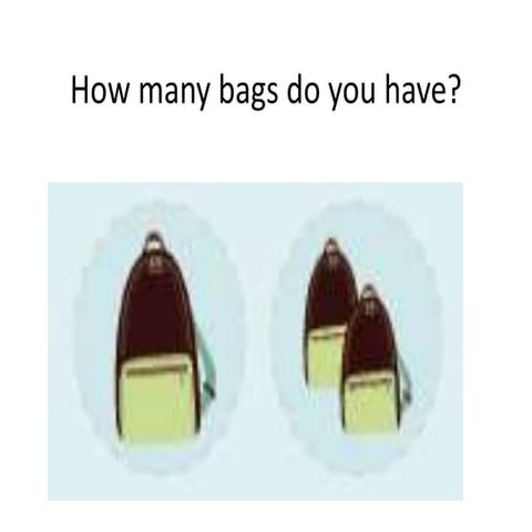 How Far Do Bags Have To Be Apart How many bags do you have | PPT
