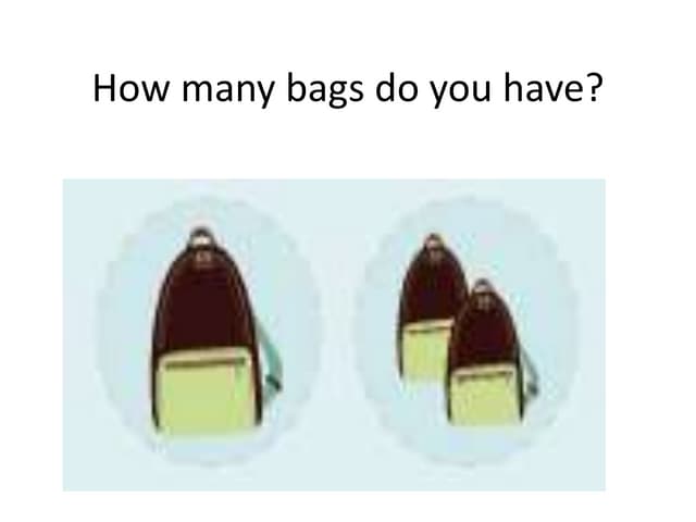 How Far Do Bags Have To Be Apart How many bags do you have | PPT