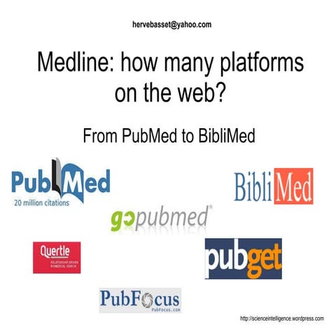 How many medline platforms on the web?