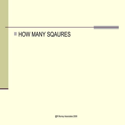 How Many Squares | PPT
