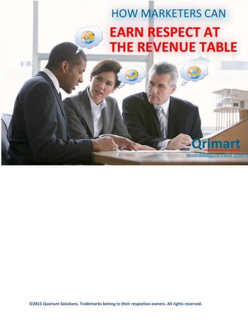How marketers can earn respect at the revenue table