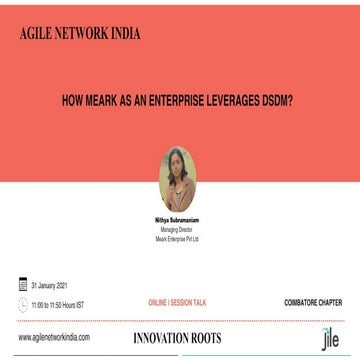 How Meark as an enterprise leverages DSDM?