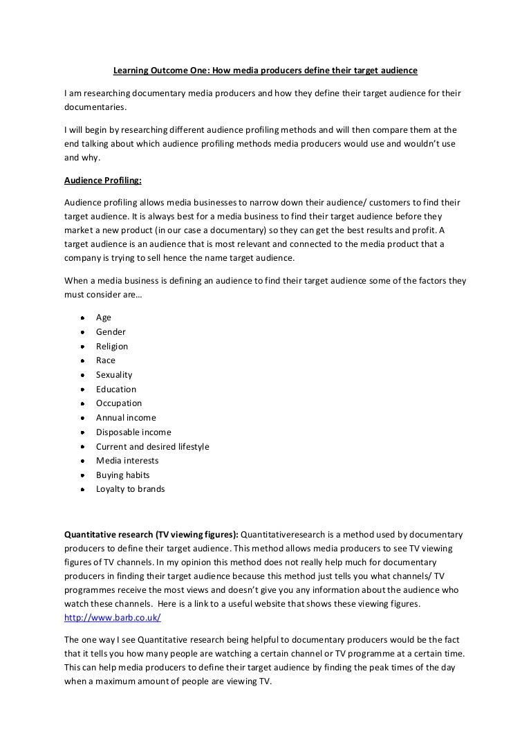 target audience profile template into anysearch co