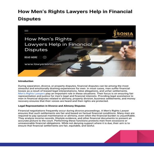 How Men’s Rights Lawyers Help in Financial Disputes.docx