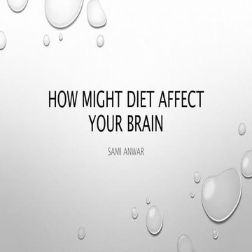 What foods are important for our Brain Health? | PPTX