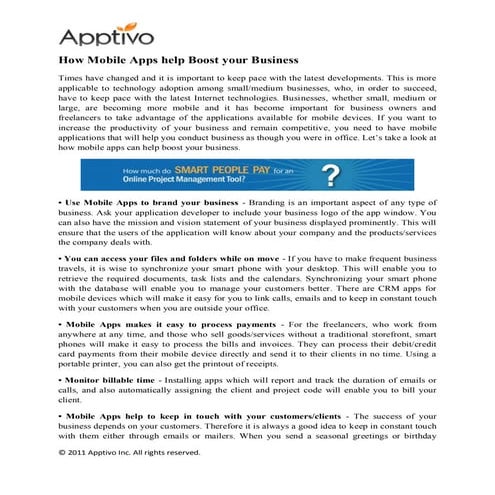 How mobile apps help boost your business