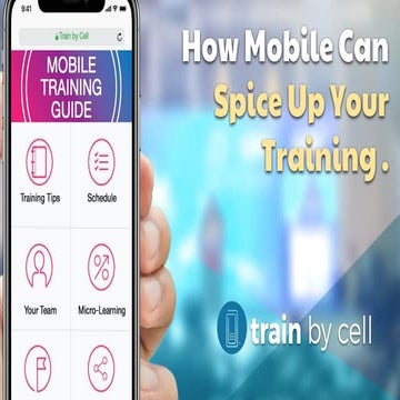 Train by Cell: How Mobile Can Spice Up Your Training