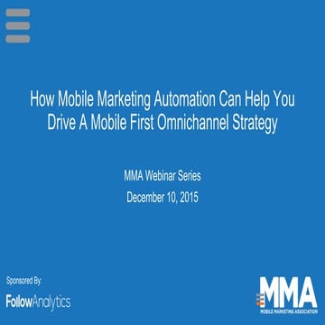 How mobile marketing automation can help you drive an omnichannel first strategy