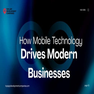 Explore top mobile app development firms delivering innovative and ...