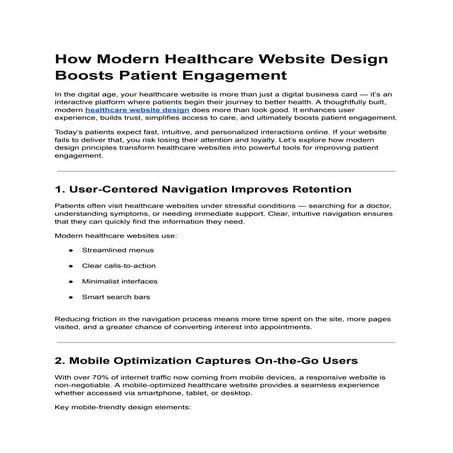 How Modern Healthcare Website Design Boosts Patient Engagement.pdf