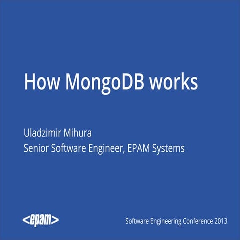 How MongoDB works | PPT