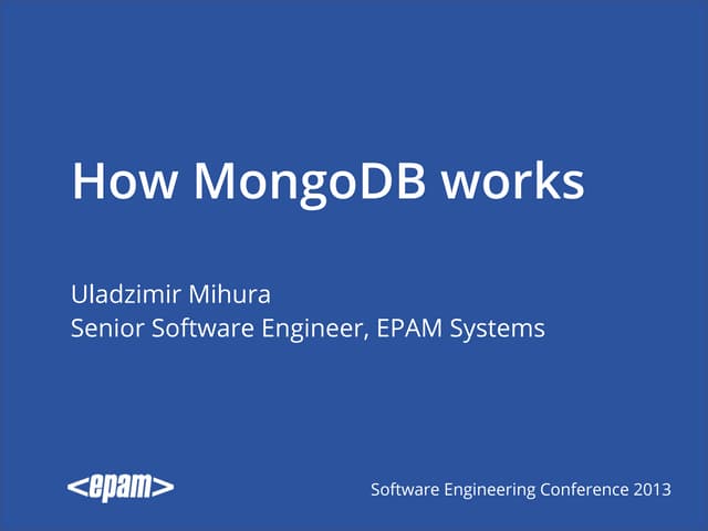 How MongoDB works