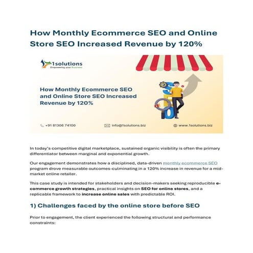 How Monthly Ecommerce SEO and Online Store SEO Increased Revenue by 120%.pdf