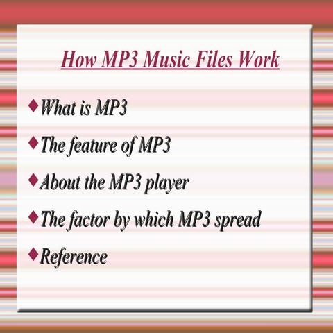 Mp3 player | PPTX
