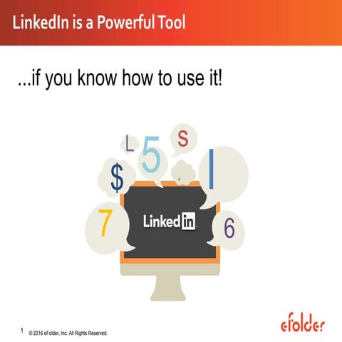 eFolder Expert Series Webinar — How MSPs Can Use LinkedIn to Keep Their Sales...
