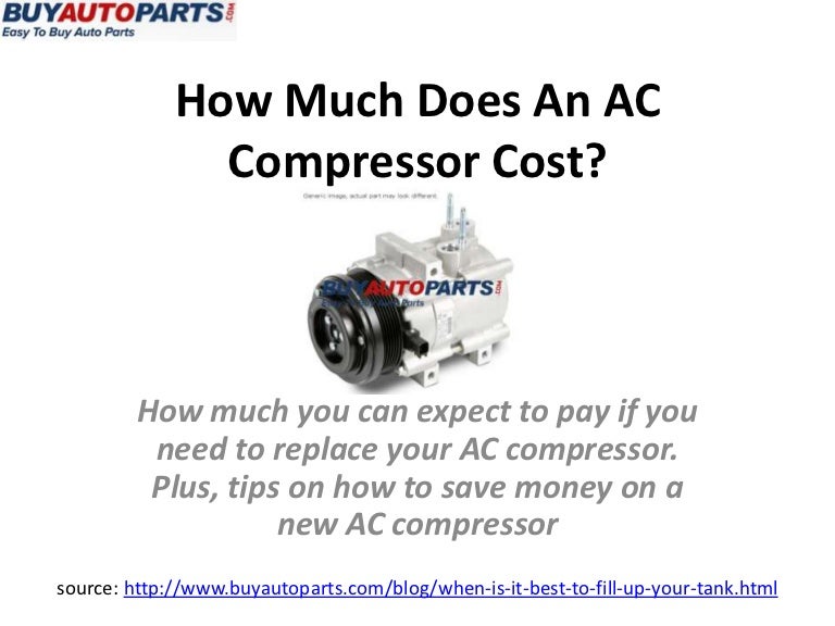 How Much Does An AC Compressor Cost