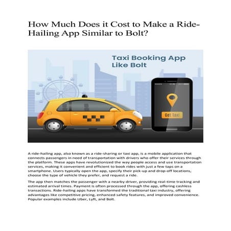 Blablacar Clone - Carpooling App Development | PDF