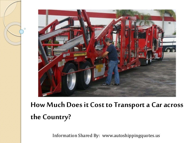 How much does it cost to transport a car across the country