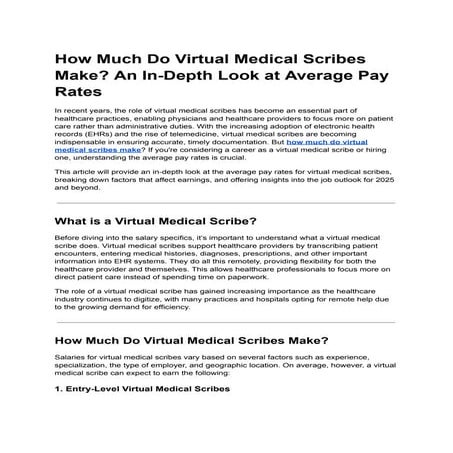 How Much Do Virtual Medical Scribes Make_ An In-Depth Look at Average Pay Rat...