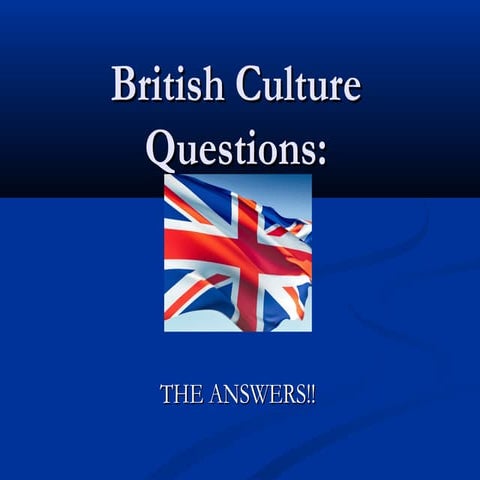 How much do you know about british culture?